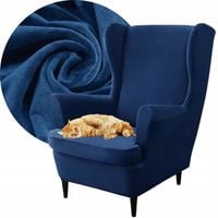 POKROWIEC NA FOTEL USZAK WELUR PREMIUM PLUSZ ELASTYCZNY OEKO TEX