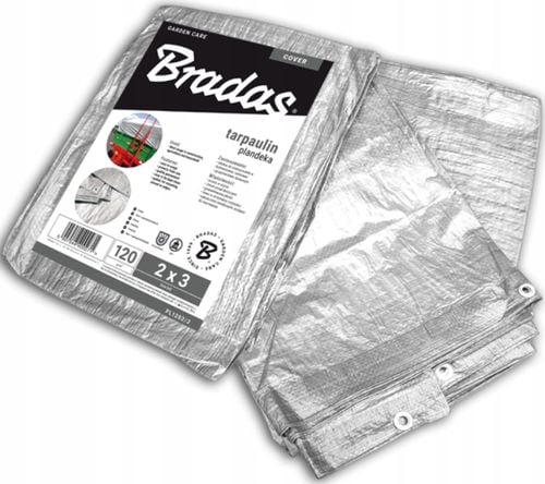 PLANDEKA SREBRNA 120g 8 x 12m BRADAS na Arena.pl