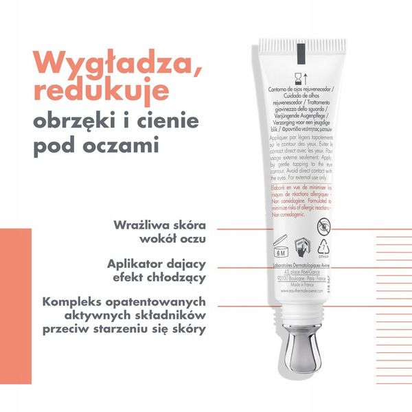 Avene DermAbsolu Yeux 15 ml krem pod oczy zdjęcie 7