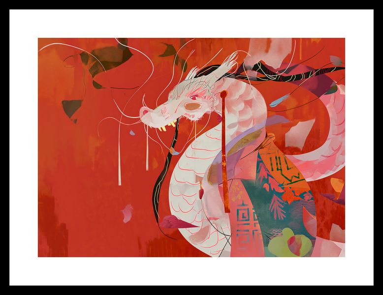 Plakat 35x25cm Orientacyjny Smok zdjęcie 3