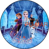 Opłatek na tort KRAINA LODU FROZEN Elsa Anna Postać Bajka Tekst Gratis