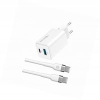 Szybka ładowarka GaN 45W 2 wejścia USB i USB-C z kablem do Xiaomi Mi 11