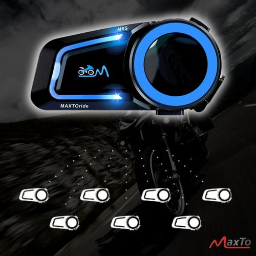 INTERKOM MOTOCYKLOWY MaxTo M6S MESH SYSTEM DO 8 MOTOCYKLISTÓW PO POLSKU na Arena.pl