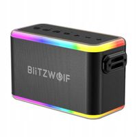 BLITZWOLF BEZPRZEWODOWY PRZENOŚNY GŁOŚNIK BLUETOOTH AUX KARAOKE RGB IPX5