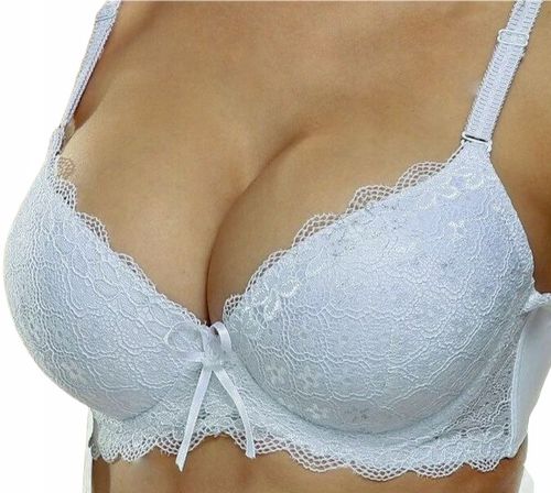 Biustonosz push up powiększający stanik koronkowy zbierający 36/ 80B kolory na Arena.pl