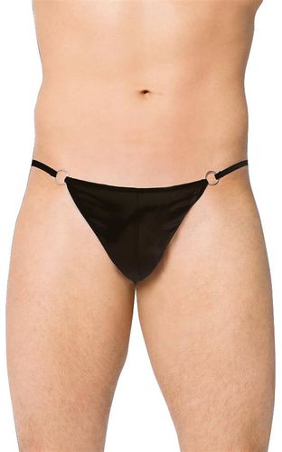 Klasyczne Czarne Stringi Męskie - SoftLine 4420 S-L (uniwersalny) na Arena.pl