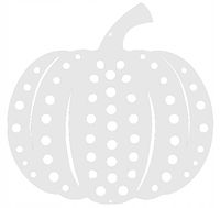 D9 Zawieszka DYNIA jesień HALOWEEN dekor ozdoba dekoracja ażurowa biała
