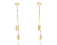 Kolczyki wiszące fasolki stal nierdzewna