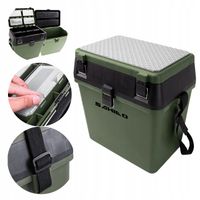 SKRZYNIA WĘDKARSKA SIEDZISKO UTILITY CRATE DUŻA FUNKCJONALNA POJEMNA