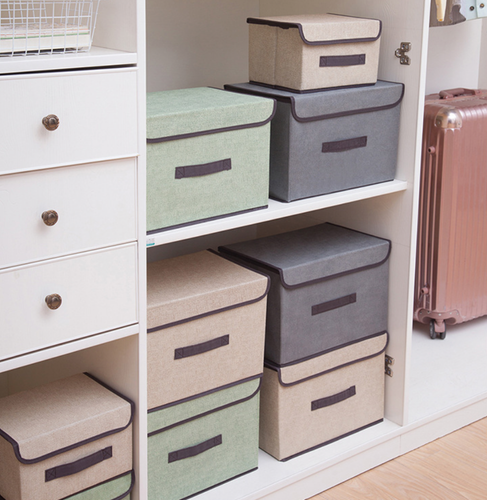 Pudełko pojemnik pojemny do przechowywania rzep komplet 2 sztuk jasny brąz na Arena.pl