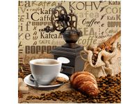 50X50CM OBRAZ FRAGRANT COFFEE KAWA PRZYPRAWY KORZENNE MŁYNEK DREWNO