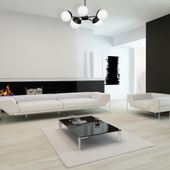 LAMPA sufitowa SFERA MLP8866 Milagro metalowa OPRAWA loftowy plafon kule balls na wysięgnikach sticks czarne białe