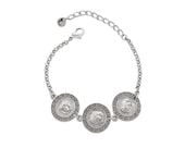 bransoletka z trzema monetami z kolekcji olimpia (b23/zwe/64ag)