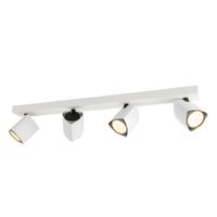 Biała lampa natynkowa Merusa kuchenny plafon z regulacją