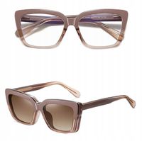 2w1 Okulary CLIP-ON Zerówki oprawki KOMPUTERA + NAKŁADKA PRZECIWSŁONECZNA