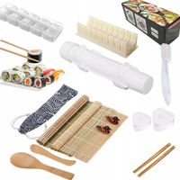 KOMPLETNY ZESTAW DO ROBIENIA SUSHI, BAZOOKA, NÓŻ, MATA, AKCESORIA, 17W1