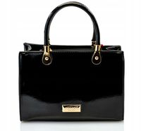 MONNARI Klasyczna Torebka Damska Kuferek Na Ramię Skóra Eko Uchwyty Pasek