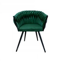 Fotel wolnostojący Tilo zielony krzesło z podłokietnikami Family Meble