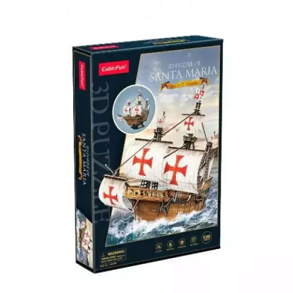 Puzzle 3D Santa Maria T4038H Cubic Fun zdjęcie 1