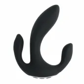 playboy triple threat black - wielofunkcyjny wibrator trojstrefowy