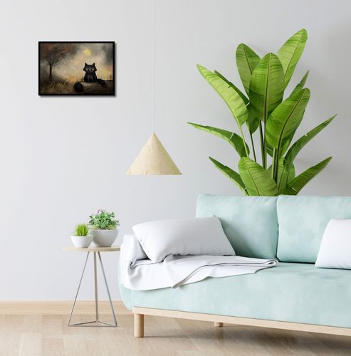 Plakat 42x29,7cm Czarny Kot na Arena.pl