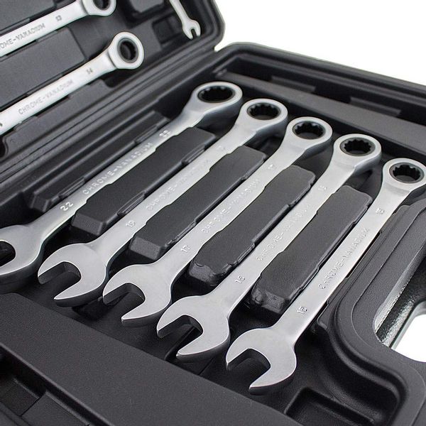 Zestaw kluczy płasko - oczkowych 12 elementów zdjęcie 4