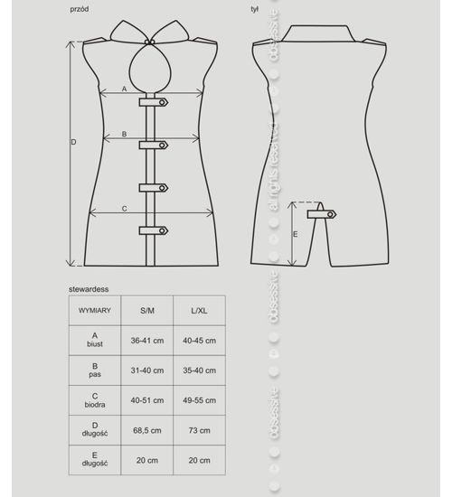 Komplet Stewardess S/M zdjęcie 3