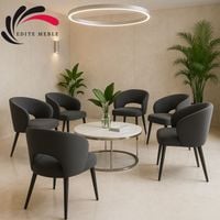 Krzesło Tapicerowane Premium KL-8 Ciemny Szary Piano 15