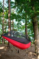 Hamak turystyczny z moskitierą podróżny 260x140 cm