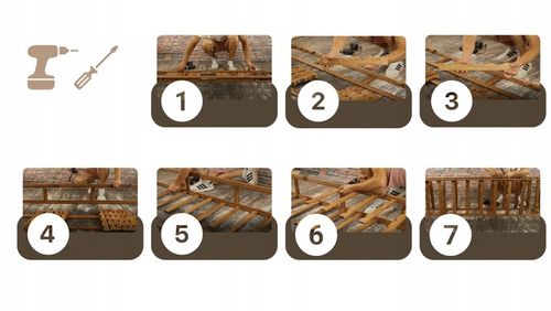 Stojak na wino regał na butelki półka 44 butelki DUŻY POJEMNY na Arena.pl