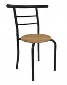 Krzesło do kuchni REIN dąb jadalni nowoczesne loftowe czarne nogi