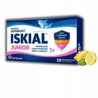 ISKIAL JUNIOR - KAPSUŁKI DO ŻUCIA / 30 SZTUK / SMAK CYTRYNOWY / 08.01.2025r