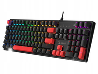 Klawiatura mechaniczna A4tech Bloody S520N BLMS Red Plus Czarna