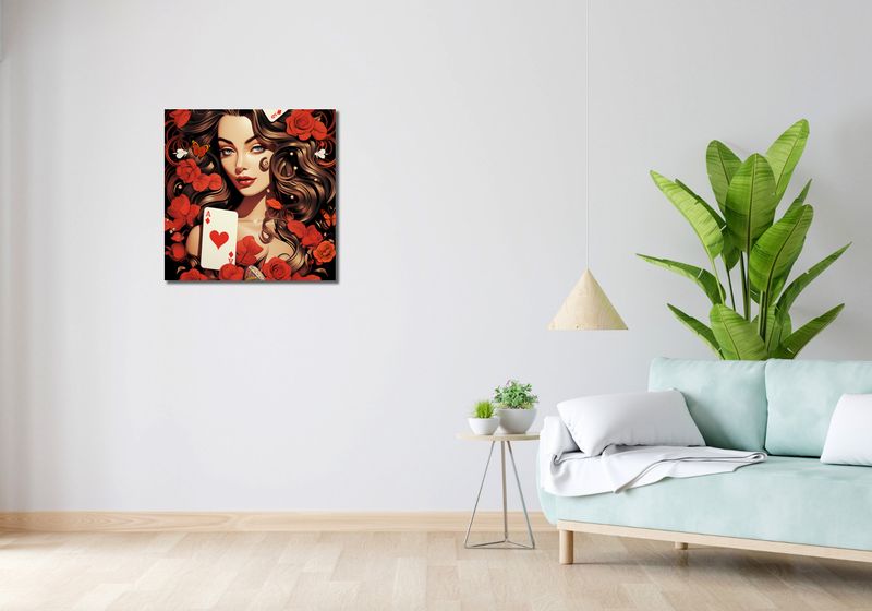 Obraz 60x60cm Różany Hazard zdjęcie 2