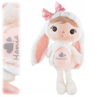 Lalka Metoo królik MASKOTKA Z IMIENIEM Prezent na Roczek dla Dziewczynki 0+