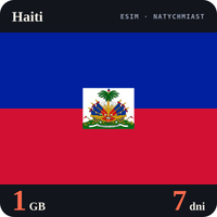 Karta eSIM Internet Haiti 1 GB na 7 dni - bez rejestracji