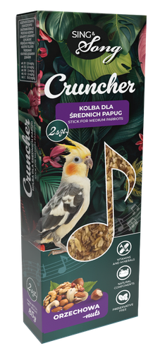 SING&SONG CRUNCHER przysmak dla średnich papug 85g orzechowy na Arena.pl