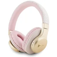 guess słuchawki nauszne bluetoothgubh604gemp różowy/pink 4g script