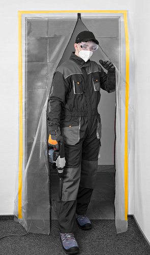 KURTYNA PRZECIWPYŁOWA Drzwi Remontowe Budowlane Z ZAMKIEM BŁYSKAWICZNYM na Arena.pl