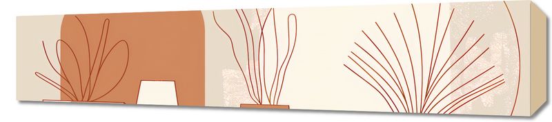 Obraz 90x20cm Widok Roślin zdjęcie 1