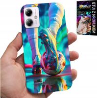 ETUI DO MOTOROLA MOTO G14 - PIŁKA NOŻNA FOOTBALL PIŁKARZE + SZKŁO