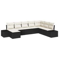 Zestaw Sof na Ogród 8 pcs 319 x 209 x 85 cm Polirattan