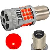 żarówka LED P21/5W, BAY15D 12-24V bez błędu 2200lm czerwona