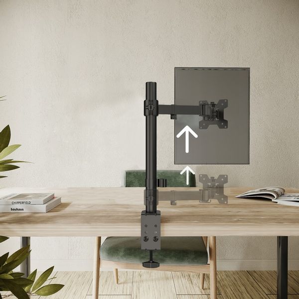 Regulowany Uchwyt Biurkowy do Monitora LCD 13"-27" Solidny Certyfikowany zdjęcie 5