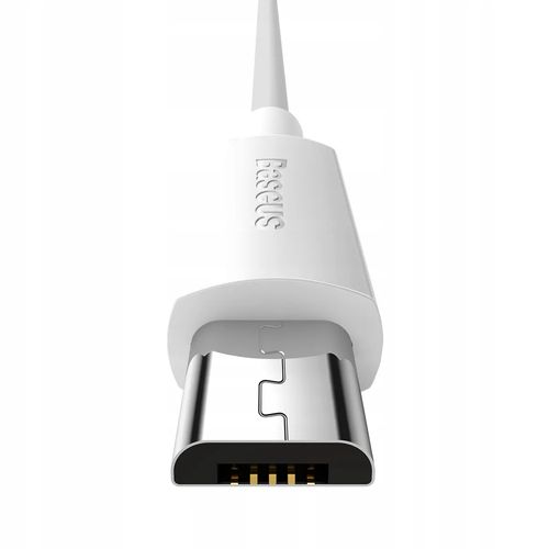 Kabel micro USB do USB Baseus Simple Wisdom, 2.1A, 1.5m (biały) 2szt. na Arena.pl