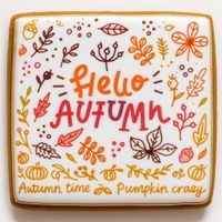 CIASTKO LUKROWANE HELLO COLLORS ROZ.XL KWADRAT JESIEŃ RĘCZNIE ROBIONE