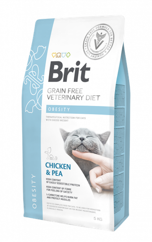 Brit Grain Free Veterinary Diet Cat Obesity Kurczak Z Groszkiem 5kg na Arena.pl