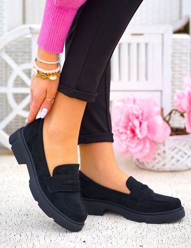 Czarne Zamszowe Mokasyny Na Grubej Podeszwie Palmss 39 na Arena.pl