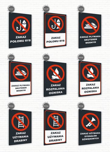 Tabliczka znak informacyjny 20x15 Antracyt ZAKAZ UŻYWANIA WINDY POŻAR na Arena.pl