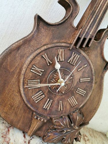 Zegar ścienny z motywem skrzypiec skrzypce 70cm prezent dla muzyka na Arena.pl